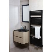 Koupelnová skříňka s umyvadlem černá mat Naturel Verona 86x51,2x52,5 cm světlé dřevo VERONA86CMSD (obr. 5)