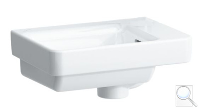 Umývátko Laufen Pro S 36x25 cm bez otvoru pro baterii H8159600001091. 