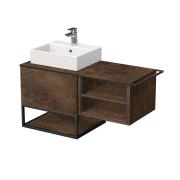 Koupelnová skříňka pod umyvadlo Naturel Oxo 110x58x50 cm měď mat OXO110L601ZKDPM. obr. 2 