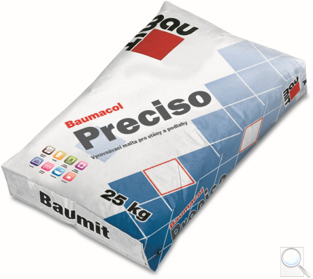 Mrazuvzdorná vyrovnávací malta Baumacol Preciso Baumit. 