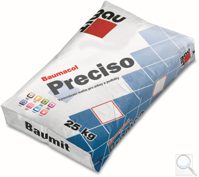 Mrazuvzdorná vyrovnávací malta Baumacol Preciso Baumit. 