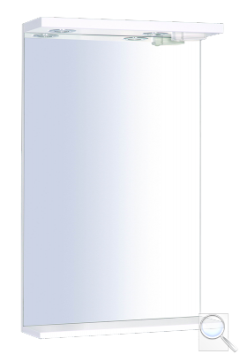 Zrcadlo s osvětlením Keramia Pro 50x80 cm bílá PROZRCK50IP 