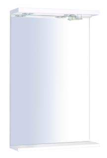 Zrcadlo s osvětlením Keramia Pro 50x80 cm bílá PROZRCK50IP