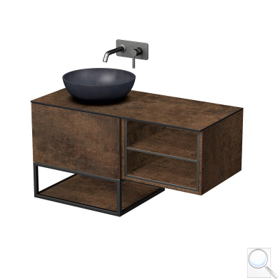 Koupelnová skříňka pod umyvadlo Naturel Oxo 110x58x50 cm měď mat OXO110L601ZKDSM. obr. 1