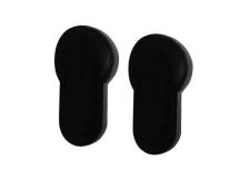 Ucpávka otvoru vložky zámku - černá (2 ks)