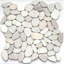 Kamenná mozaika Mosavit Piedra batu blanco bílá