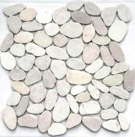 Kamenná mozaika Mosavit Piedra batu blanco bílá