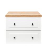 Koupelnová skříňka s krycí deskou Naturel Forli 80x53x46 cm bílá lesk FORLI80BID. &nbsp;(4)