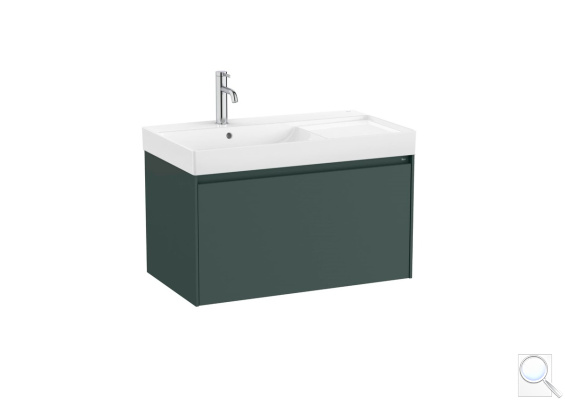Koupelnová skříňka s umyvadlem Roca ONA 80x50,5x46 cm zelená mat ONA801ZZML. obr. 1