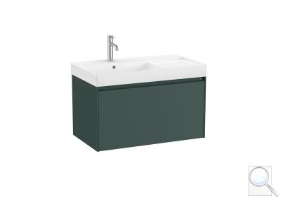 Koupelnová skříňka s umyvadlem Roca ONA 80x50,5x46 cm zelená mat ONA801ZZML obr. 1