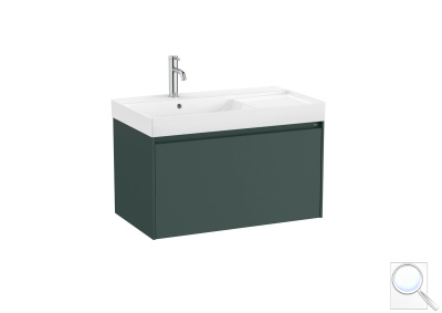 Koupelnová skříňka s umyvadlem Roca ONA 80x50,5x46 cm zelená mat ONA801ZZML. obr. 1