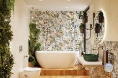 Dlažba Del Conca Timeline jungle dekor - stylove-reseni-koupelna-jungle-001-im-1200