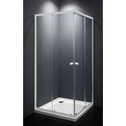Sprchový kout čtverec 80x80x185 cm, 90x90x185 cm Multi Basic. Provedení bílá 