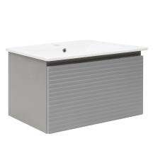 Koupelnová skříňka s umyvadlem Naturel Savona 98x43x44,8 cm šedá mat SAVONA100GM