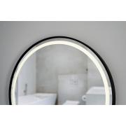 Zrcadlo se senzorem SAT 70x70 cm černá SATZKULED70CE. obr. 3&nbsp;