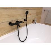 Vanová baterie SAT Aurum bez sprchového setu 150 mm černá matná SATBAUR222C.  (4)