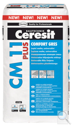 Lepidlo Ceresit CM11 Plus 25 kg šedá (C1T). 