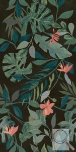 Dlažba Fineza Fiore motif black černá