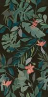 Dlažba Fineza Fiore motif black černá