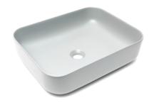 Umyvadlo na desku SAT Infinitio 50x39 cm šedá mat bez přepadu SATINF5039LGRM