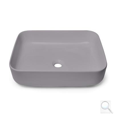 Umyvadlo na desku SAT Infinitio 50x39 cm šedá mat bez přepadu SATINF5039LGRM obr. 1
