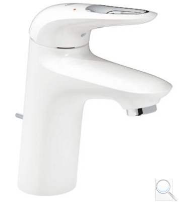 Umyvadlová baterie Grohe Eurostyle New s výpustí Moon White / chrom 33558LS3. 