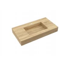 Deska se zabudovaným umyvadlem Salgar Compakt 90x12x51 cm dub afrika 25453
