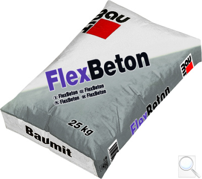 Cementový potěr Baumit FlexBeton. 