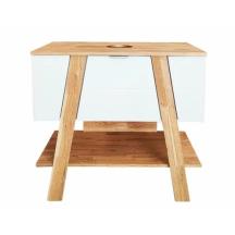 Koupelnová skříňka pod umyvadlo na desku Naturel Home 80x73x46 cm ořech/bílá mat HOMEUMDB