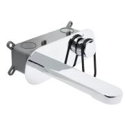 Umyvadlová baterie SAT Fusion včetně podomítkového tělesa černá SATBSFU101KPC. obr. 2&nbsp;