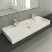 Umyvadlo SAT Infinitio 121,4x46,9 cm dva otvory pro baterii SATINF12046. obr. 8 