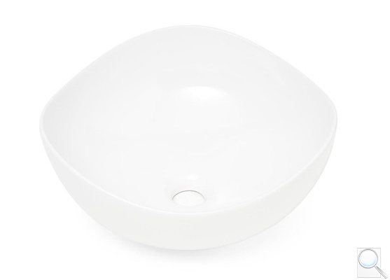 Umyvadlo na desku SAT Feel 38x38 cm bez otvoru na baterii SATUMFEEL3838. obr. 1