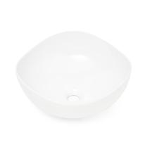 Umyvadlo na desku SAT Feel 38x38 cm bez otvoru na baterii SATUMFEEL3838