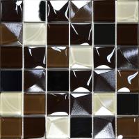 Skleněná mozaika Mosavit Kubic chocolate