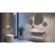 Umyvadlo na desku SAT Infinitio 50x40 cm růžová mat bez přepadu SATINF5040PM. obr. 6&nbsp;