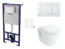 Závěsný WC set SAT do lehkých stěn / předstěnová montáž+ WC VitrA Integra SIKOSSINTBO20K