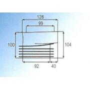 Manžeta k WC Multi vnější gumová excentrická E418. Technický nákres&nbsp;
