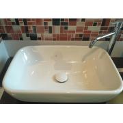 Průtočná zátka Silfra klobouk keramika - bílá PZATKAKB. obr. 3&nbsp;