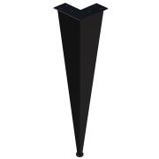 Noha k nábytku Naturel Luxe 9,7x16x9,7 cm, 9,7x24x9,7 cm, 9,7x26,6x9,7 cm, 9,7x39,2x9,7 cm černá mat. 9,7 x 39,2 x 9,7 cm