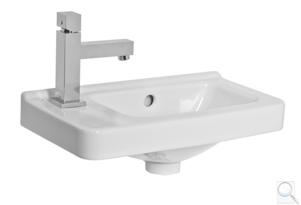 Umývátko Jika Cubito 45x25 cm otvor pro baterii vlevo H8114230001051. 