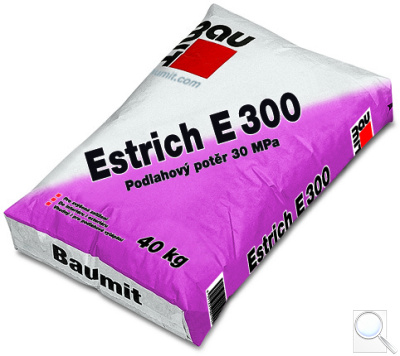 Cementový potěr podlahový Baumit E 300. 
