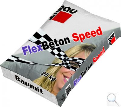 Cementový potěr po 3 h Baumit FlexBeton Speed 