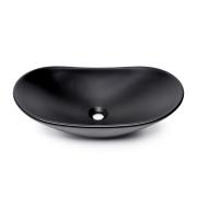 Umyvadlo na desku SAT Infinitio 61,5x36 cm černá mat bez přepadu SATINF61536BKM. obr. 2&nbsp;