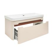Koupelnová skříňka s umyvadlem SAT Fusion 97,5x43x45 cm pískově béžová mat SATFUSION100BEU. obr. 2 