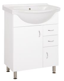 Koupelnová skříňka s umyvadlem Keramia Pro 60x50 cm bílá PRO60DV